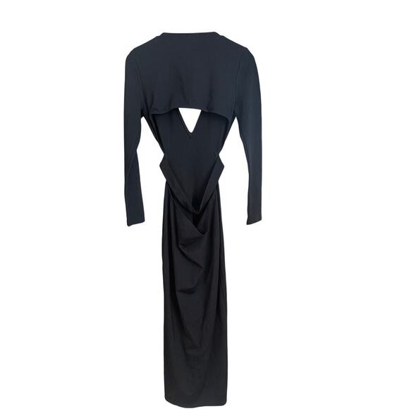 LPA The Label 80’s Cutout Maxi Dress Size M Black Your Ex Was Wrong! - Picture 5 of 9
